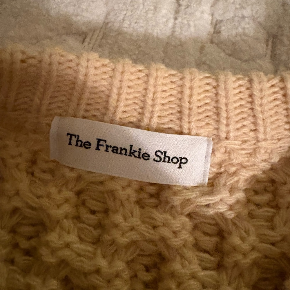 The Frankie Shop Cable Knit Sweater - Tan - Picture 2 of 2